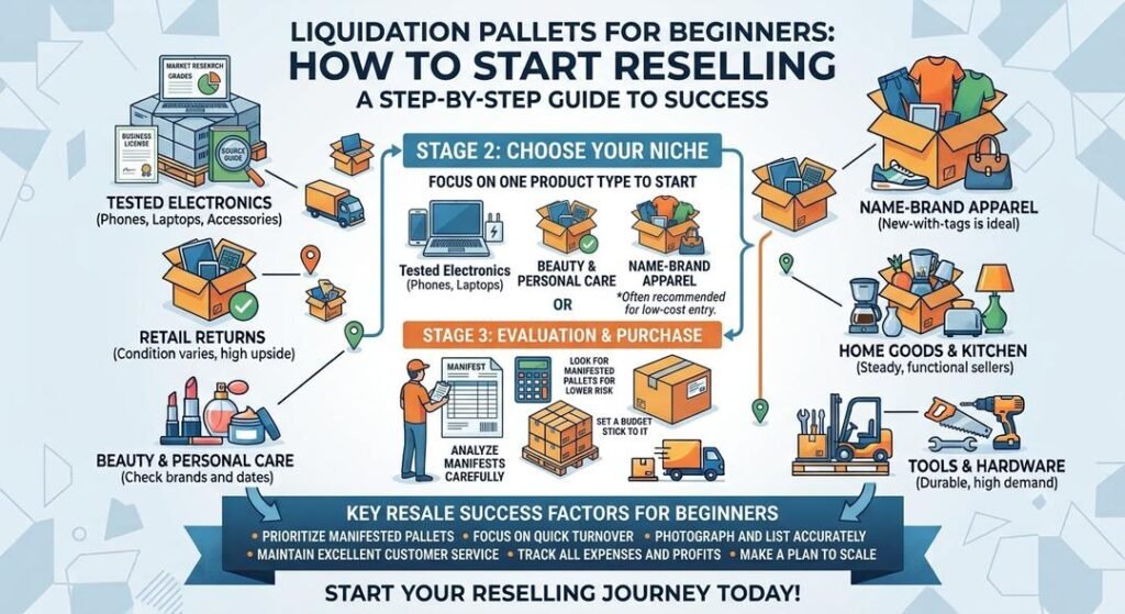 liquidation pallets for beginners